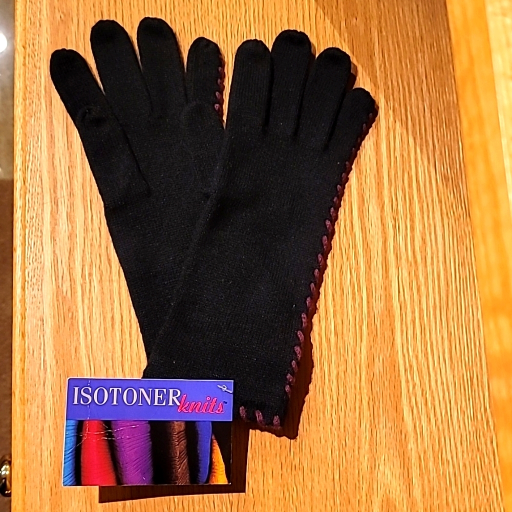 Isotoner vintage woman's knit gloves